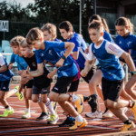 Start zum 1000m-Lauf